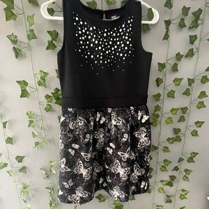 Black Butterfly Dress (With Pockets)